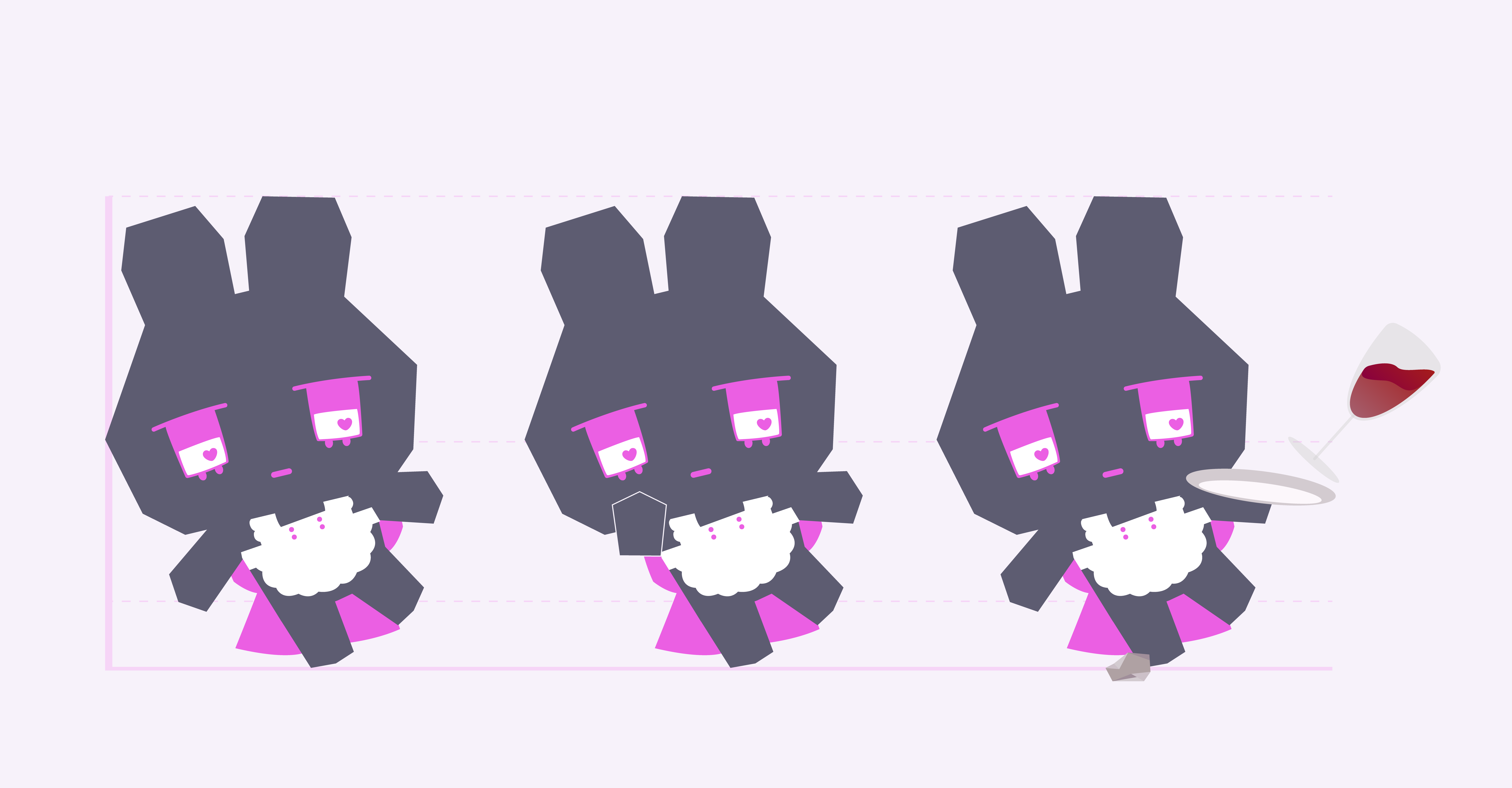 ラビットのポーズ