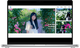 ポートフォリオサイトのFV